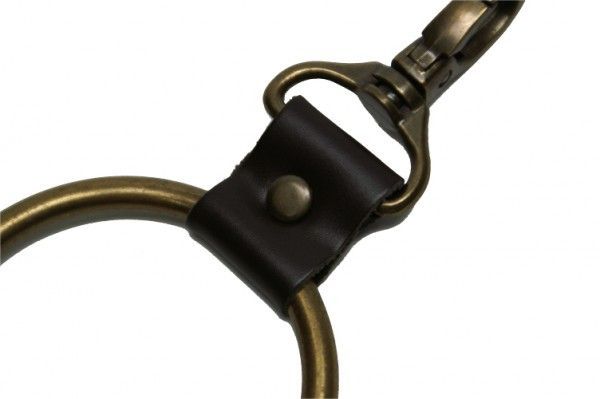  кольцо для ключей * натуральная кожа большой кольцо античный Gold модный популярный брелок для ключа 