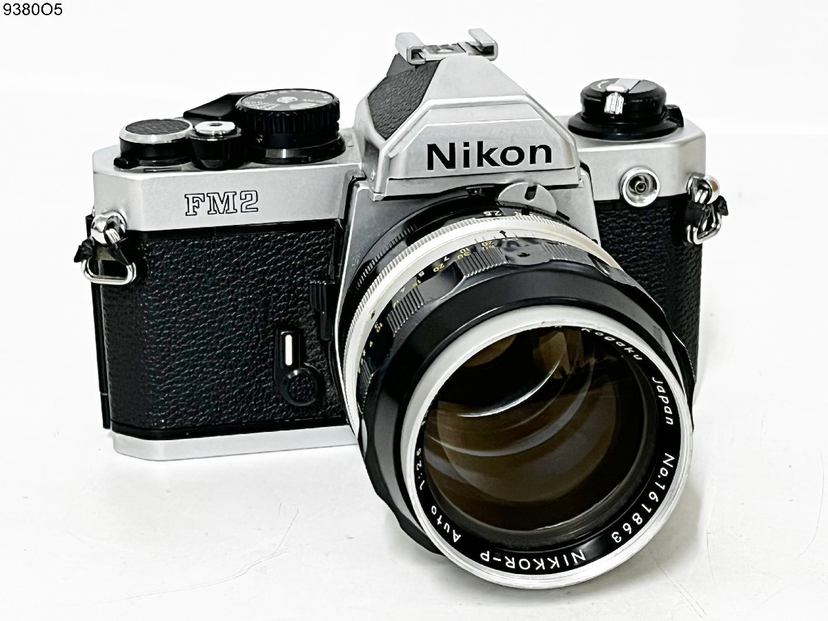 ★シャッターOK◎ Nikon ニコン FM2N NIKKOR-P Auto 1:2.5 f=105mm 一眼レフ フィルムカメラ ボディ レンズ 9380O5-9_画像1