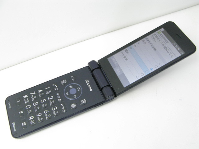 SIMフリー ドコモ SH-01J AQUOS ケータイ Blue Black SIMロック解除済