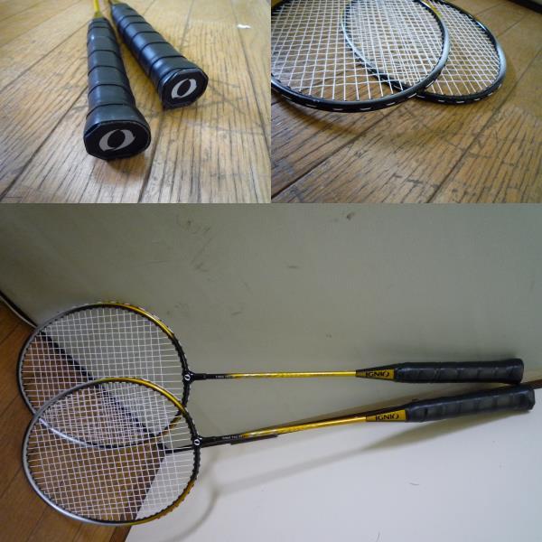 ◆ Используемые блаженные товары Ignio Ignio Badminton Racket Ig-200s 2 ПК ◆ Хорошее состояние