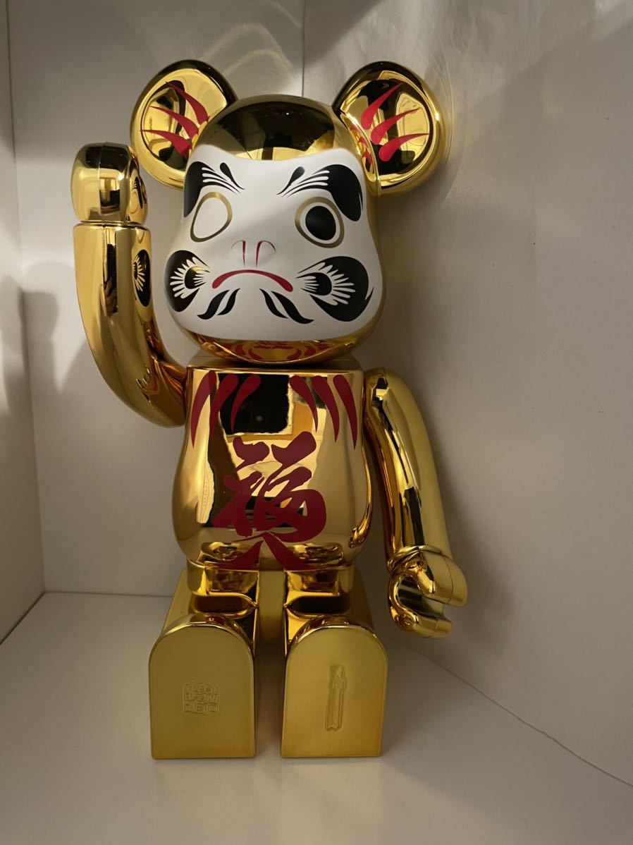 BE@RBRICK 達磨 金メッキ 400％ ベアブリック コラボ MEDICOM TOY メディコム トイ_画像4