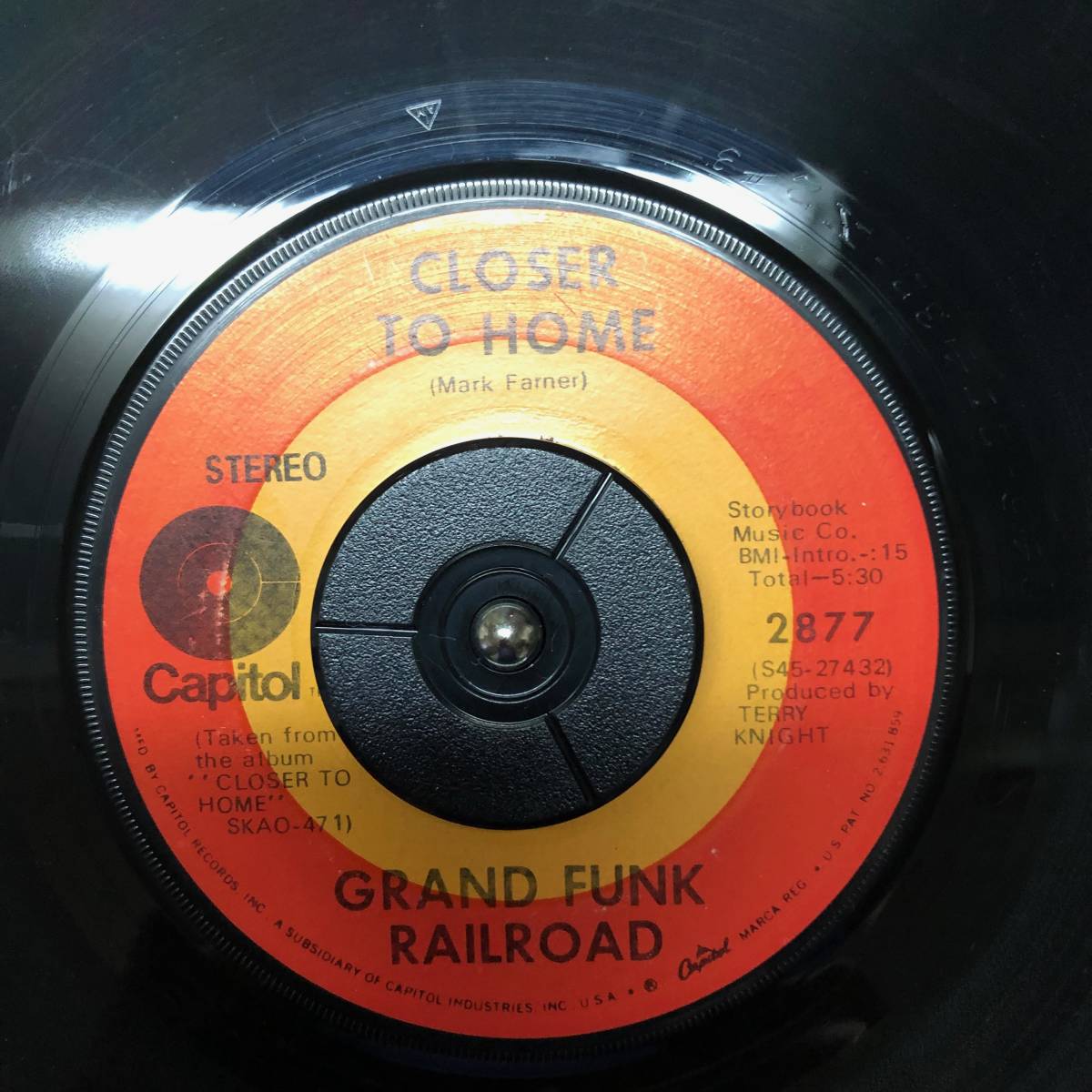 中古シングルレコード Grand Funk Railroad Closer To Home US盤 2877_画像1