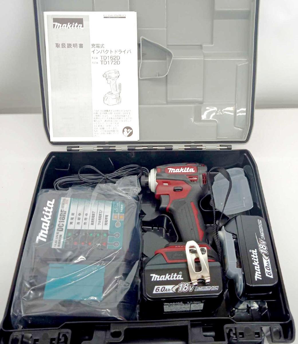 未使用品] makita マキタ 充電式インパクトドライバ TD172DRGX AR 18V