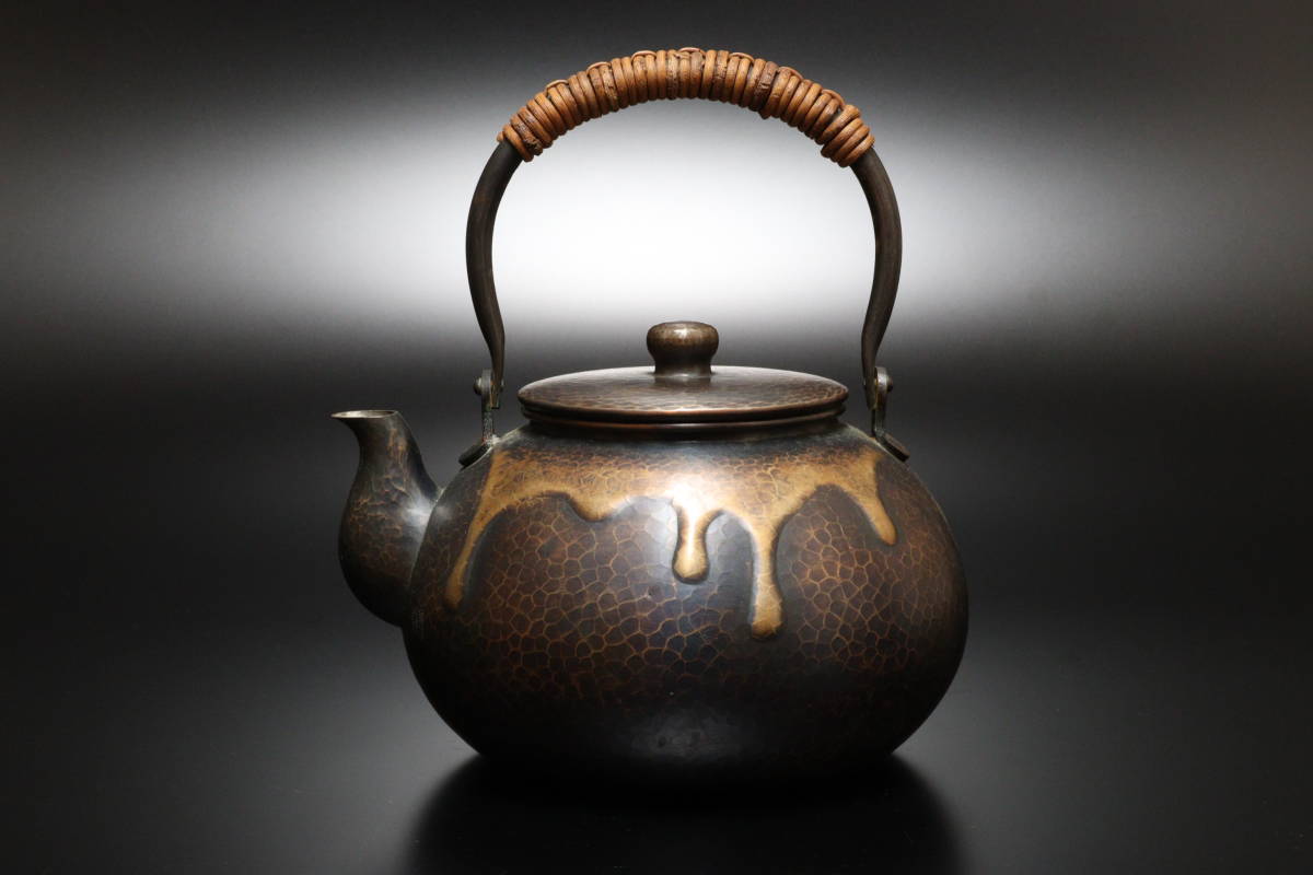 大特価国産 ヤフオク! - 共箱 煎茶道具 玉川堂 鎚起銅器 甕垂 銅瓶 湯