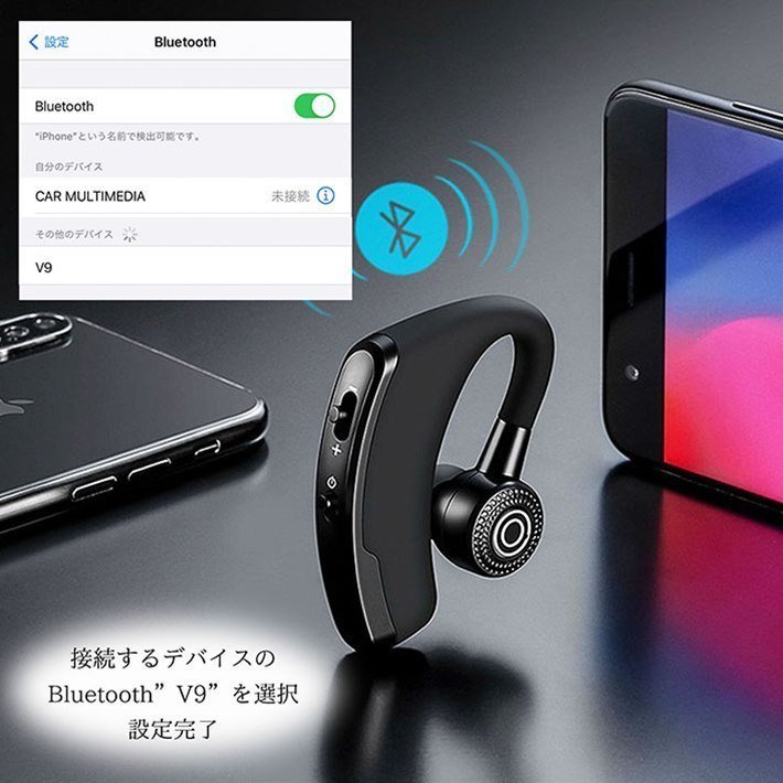 イヤホン ワイヤレス スポーツ Bluetooth5.0 防水 サラウンド 高音質 iPhone android スマホ対応 ブルートゥース 高音質 7988259 新品_画像8
