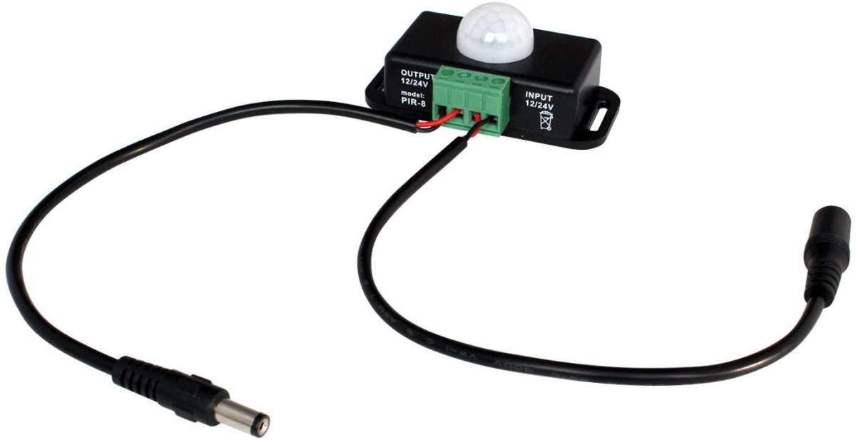 LED用 赤外線 人感センサースイッチ ケーブル付き (DC12V～24V 6A) LN-SPIR-1CH-LV_画像1