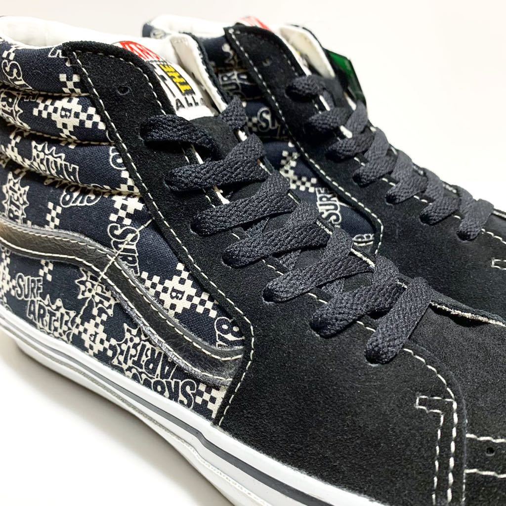 ☆未使用 バンズ × ビームス 別注 90s SK8-Hi ハイカット スニーカー US9 黒 VANS BEAMS コラボ デッドストック スケハイ