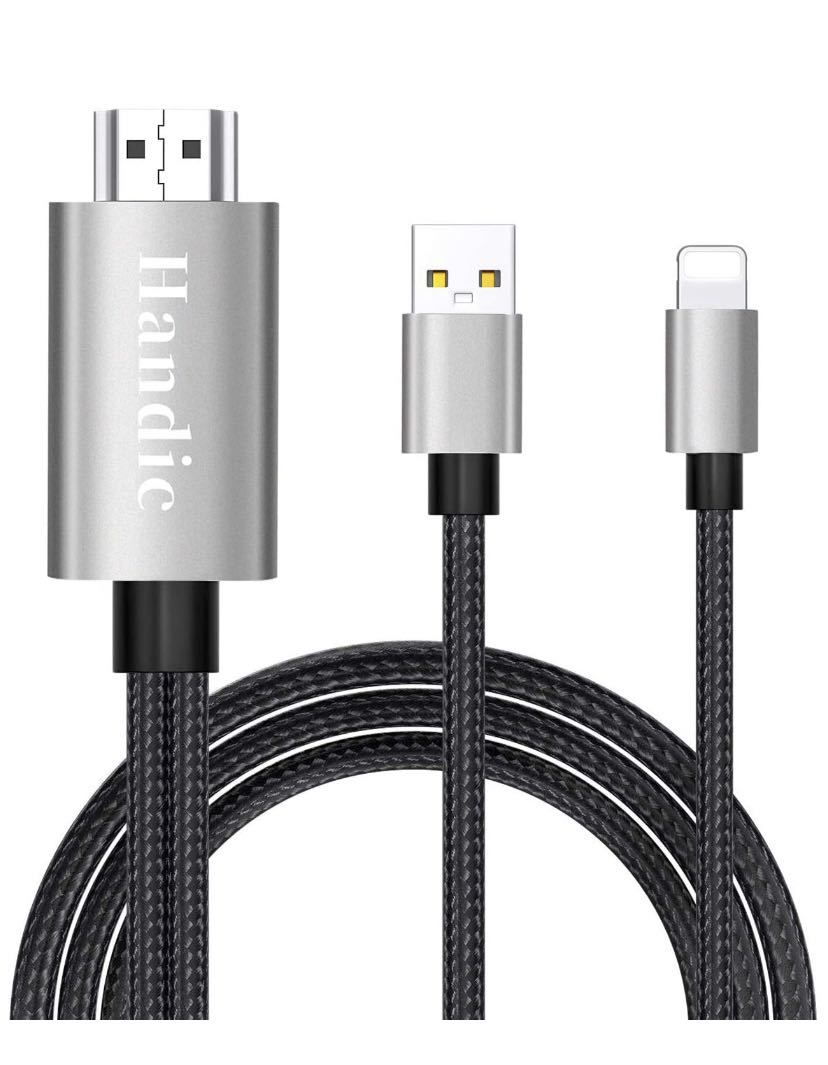 HDMI iphone HDMI変換 ケーブル HDMI接続 アダプター_画像1