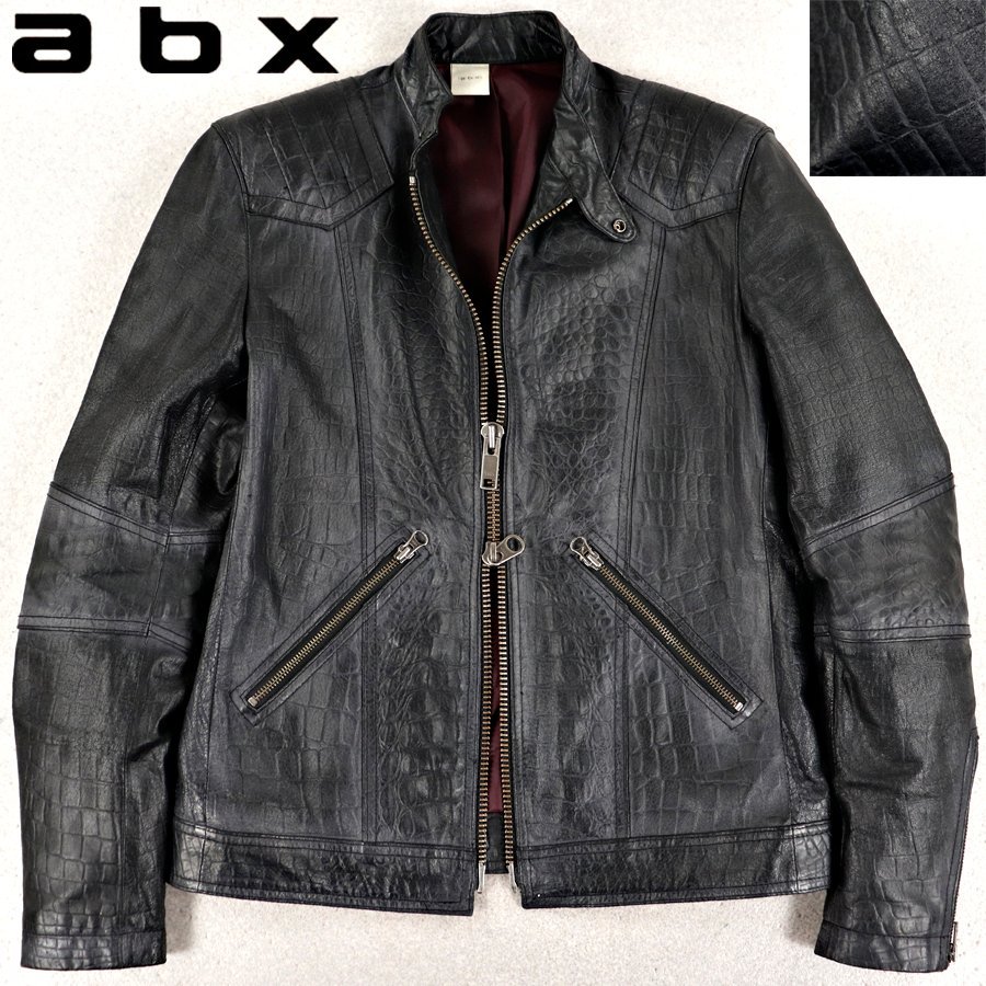 入手困難!相場価格¥45,000- 美品 abx エービーエックス 本革レザー