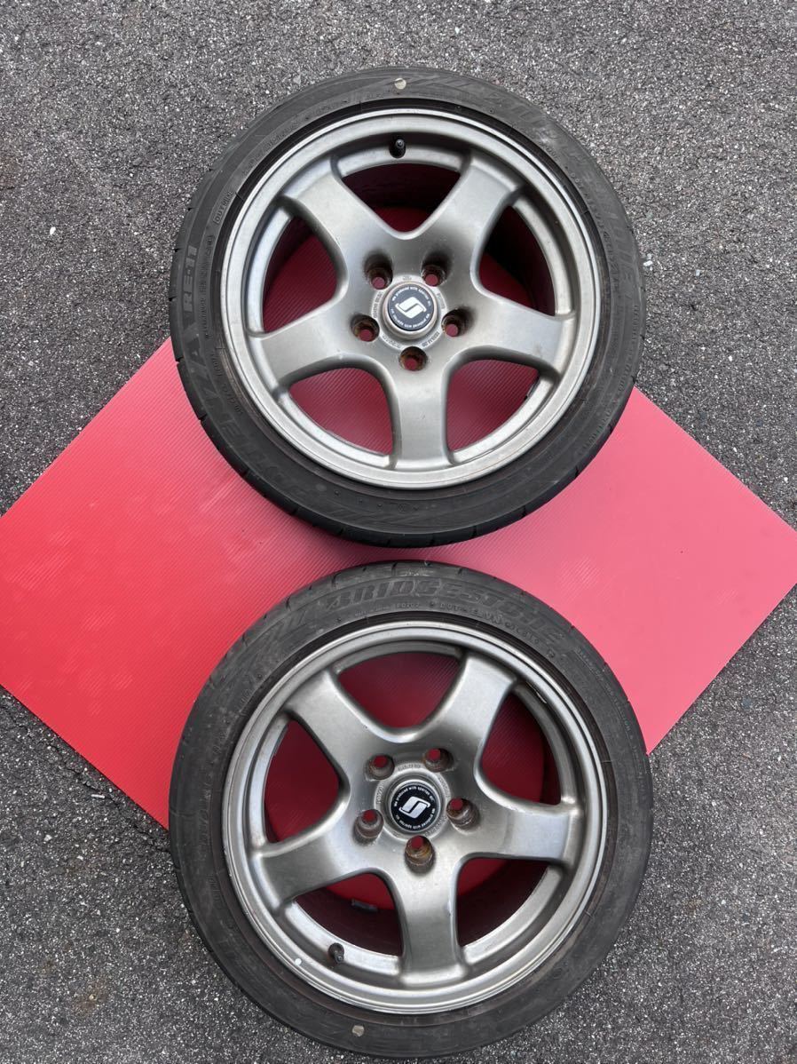 BNR32 純正ホイール センターキャップ付き 8j +30 16インチ 5穴 PCD114