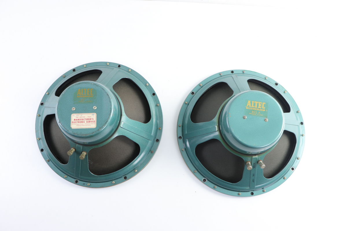 1957年製! ALTEC アルテック 803A ウーファー よくそろったペア 1957年製! ALTEC アルテック 803A ウーファー よくそろったペア