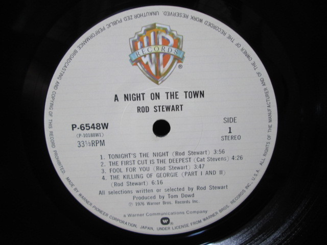 盤質A　A NIGHT ON THE TOWN ナイト・オン・ザ・タウン [Analog] Rod Stewart ロッド・スチュワート アナログレコード vinyl_画像7