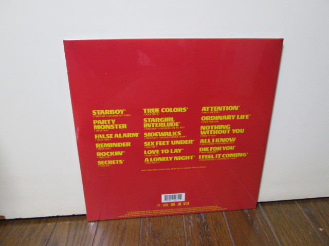 sealed 未開封 EU-original Starboy 2LP[Analog] red-wax ザ・ウィークエンド The Weeknd アナログレコード vinyl_画像3