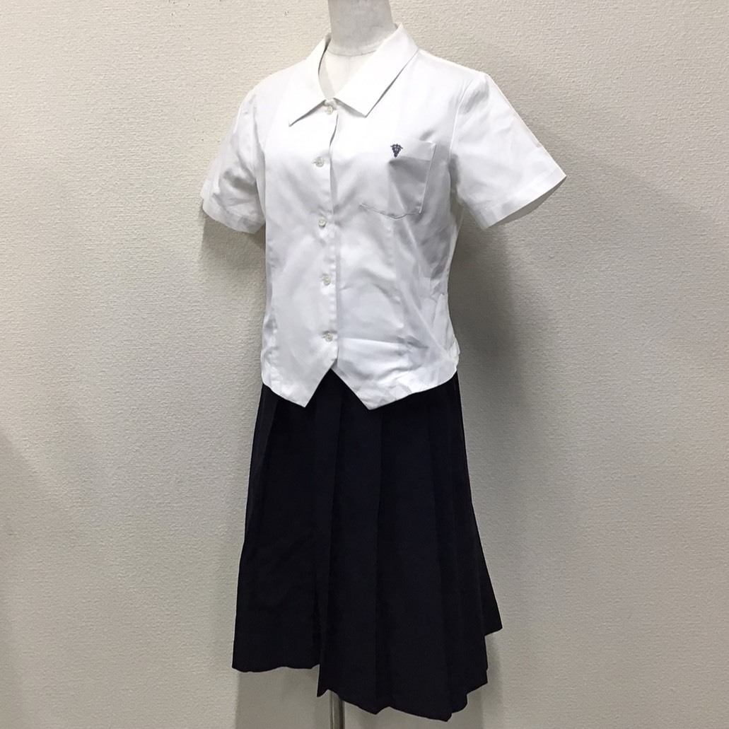 ファッションの 広島商業高校 広島県 F767#(中古) ブラウス 2点セット スカート 学生服