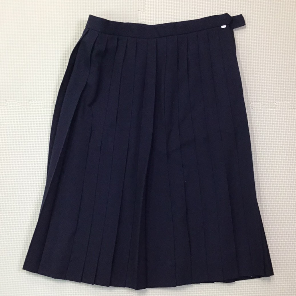 F030 ( used ) Hyogo prefecture Himeji city . higashi junior high school blouse skirt 2 point set /L/W66/SCHOOLTIGERα/ navy blue / short sleeves / summer clothing / uniform / junior high school / high school / woman student / school uniform 