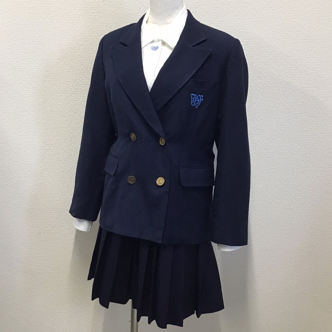 大学 兄弟割引 F631 (中古) 兵庫県 神戸常盤女子高校 3点セット /希少/M/W68 学生服