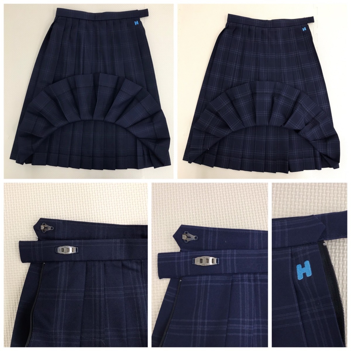 お歳暮 F161 (中古) 兵庫県 播磨農業高校 ブラウス スカート 2点セット 学生服