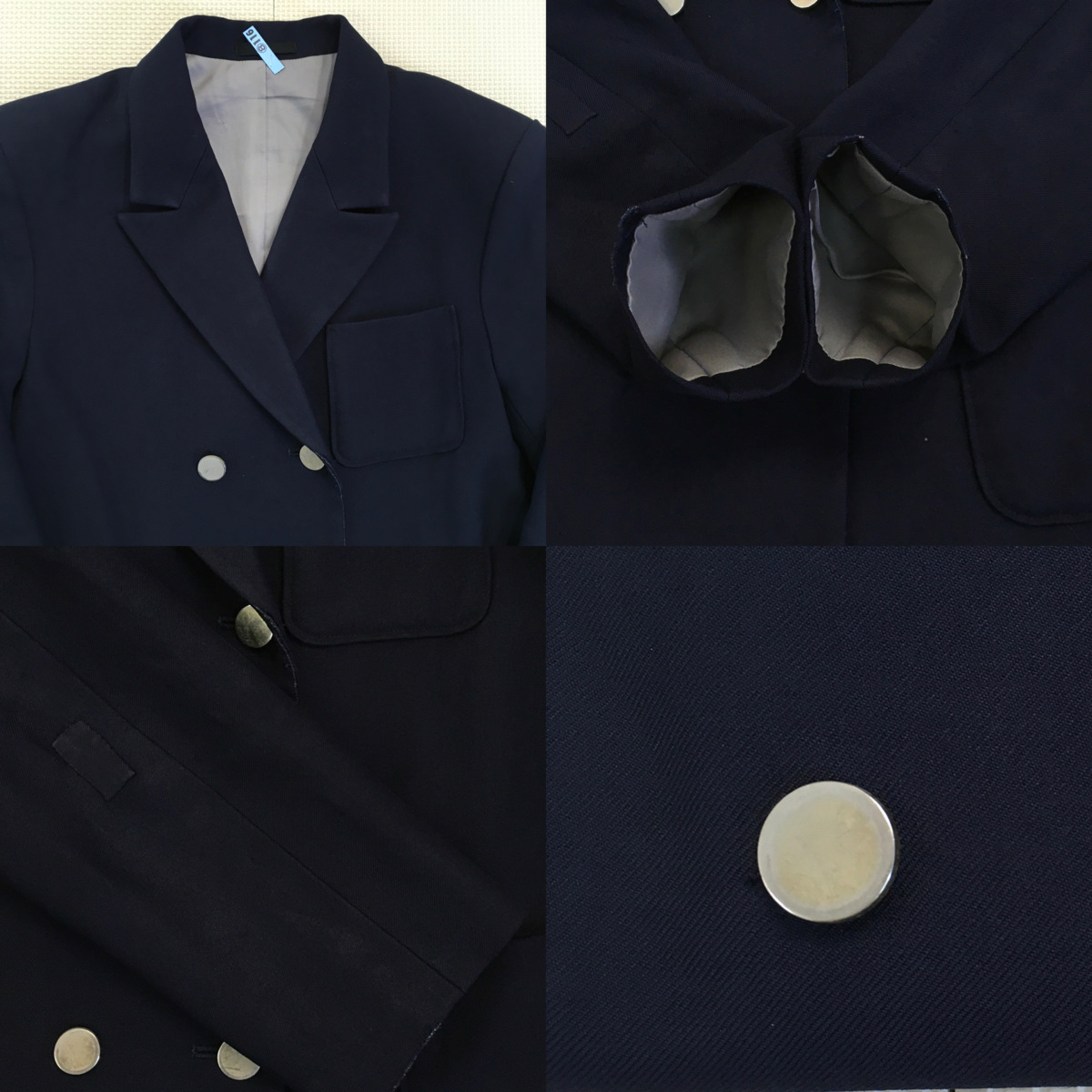 【年中無休】 啓明学園中学校高校 A115#(中古)東京都 (旧制服) /160 3点セット 学生服