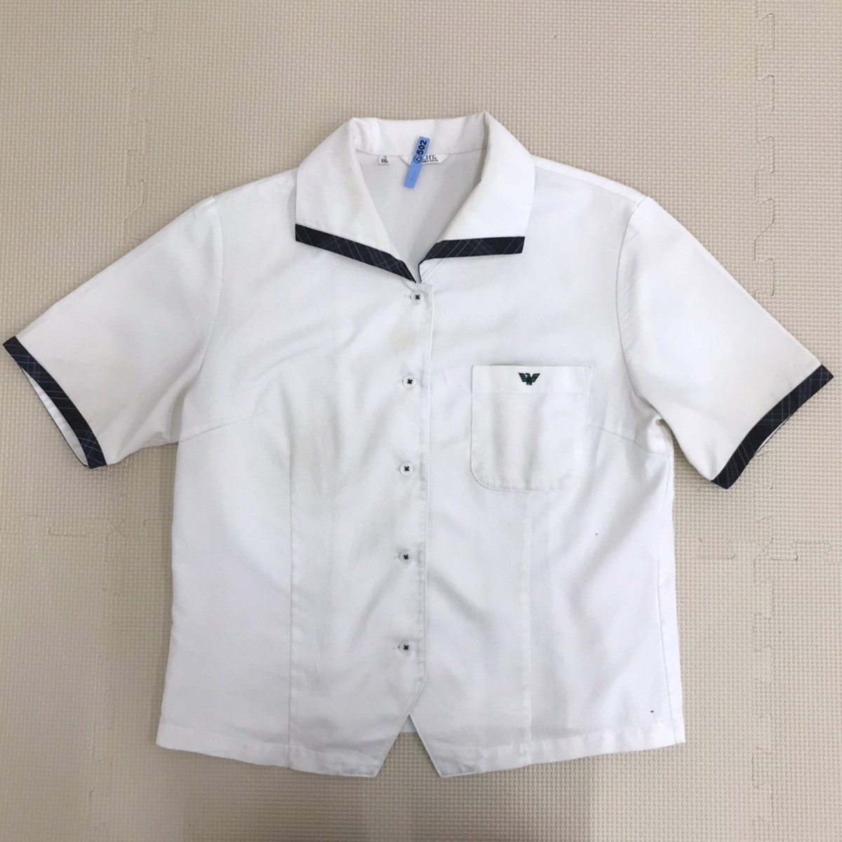 2024年最新海外 K501 (中古) 2点セット スカート ブラウス 明石西高校 兵庫県 学生服