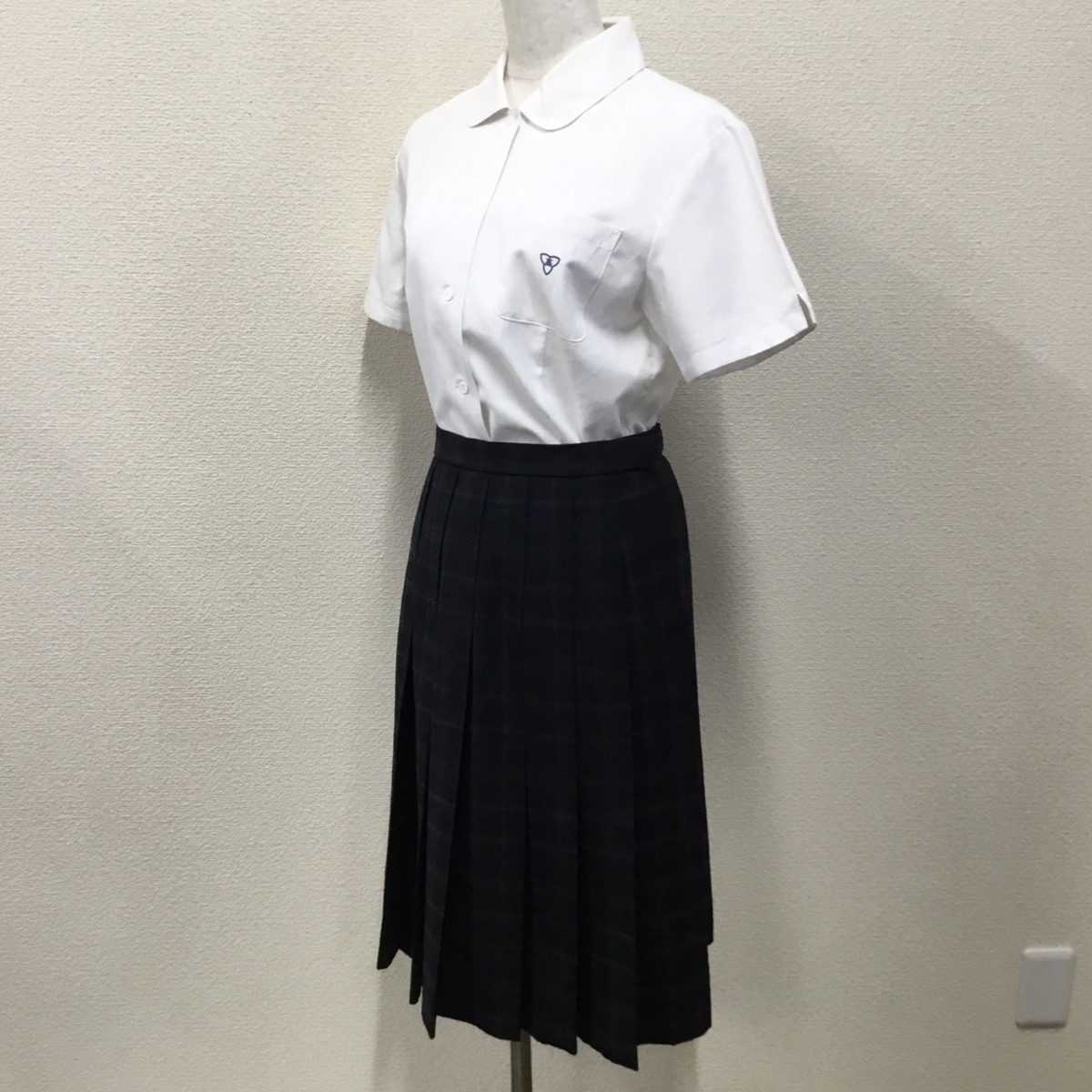 出産祝いなども豊富 K489# 兵庫県 相生学院高等学校 ブラウス スカート 2点セット 学生服
