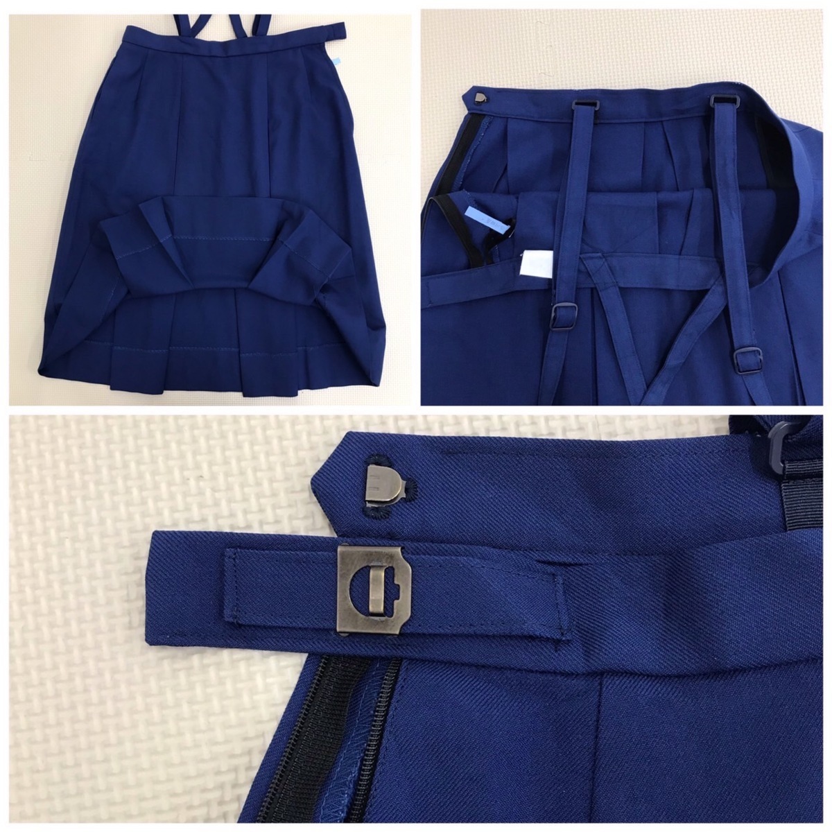 工場直売 K877 広島県 /165A/M/ブレザー/吊り 3点セット 阿品台中学校 学生服