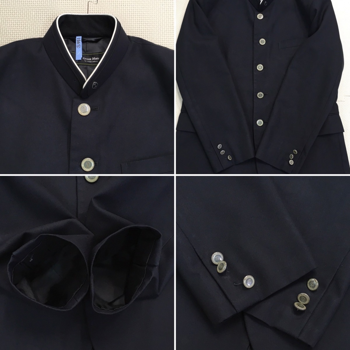 AT362-1 (中古) 栃木県 今市工業高校 Cランク 男子学生服 4点 AT362-1 (中古) 栃木県 今市工業高校 Cランク 男子学生服 4点