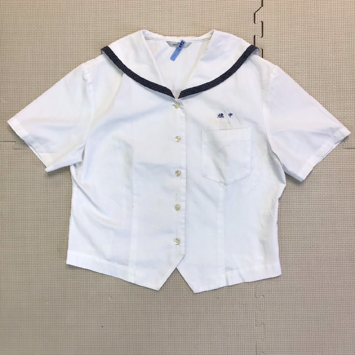 O692 ( used ) Miyazaki prefecture . junior high school sailor suit top and bottom set /L/W63/ height 60/ sailor / skirt /TOMBOW/ summer clothing / uniform / school uniform / junior high school / high school / woman school uniform 