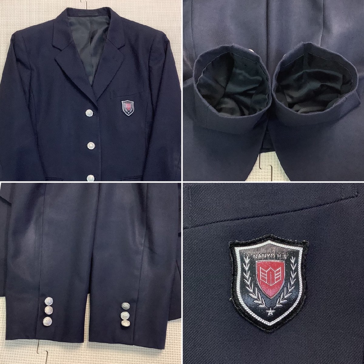 大特価放出! (中古) Y)I33 山形県 /L/W72/丈54/16本 3点セット 南陽高校 学生服