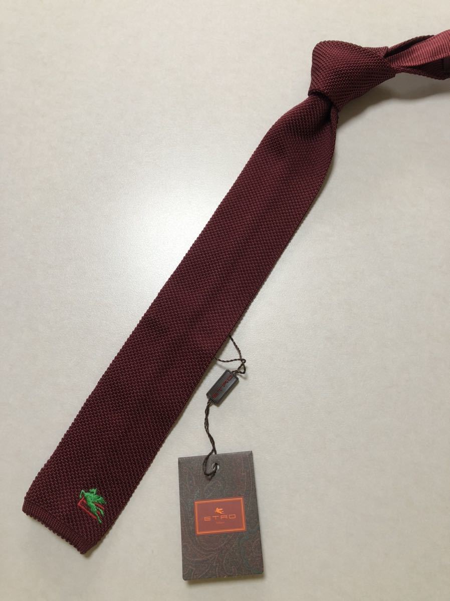 ETRO/エトロ★新品/未使用★超々最高級ニットシルクネクタイ★価格3.8万円★