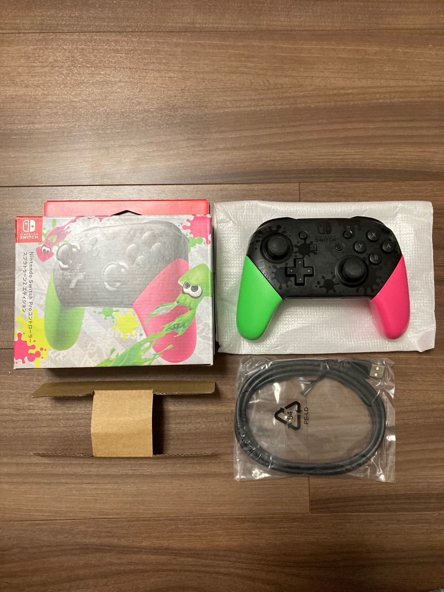 【美品】Nintendo Switch Proコントローラー スプラトゥーン2 エディション