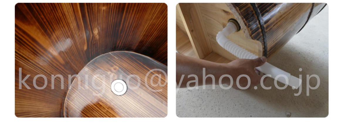 人気高級品質 実用品 厚い シャワーバケツ 木製 浴槽 湯桶 美容院 家庭用 お風呂 成人 風呂バケツ サウナ 長さ1.4M YYH20_画像3