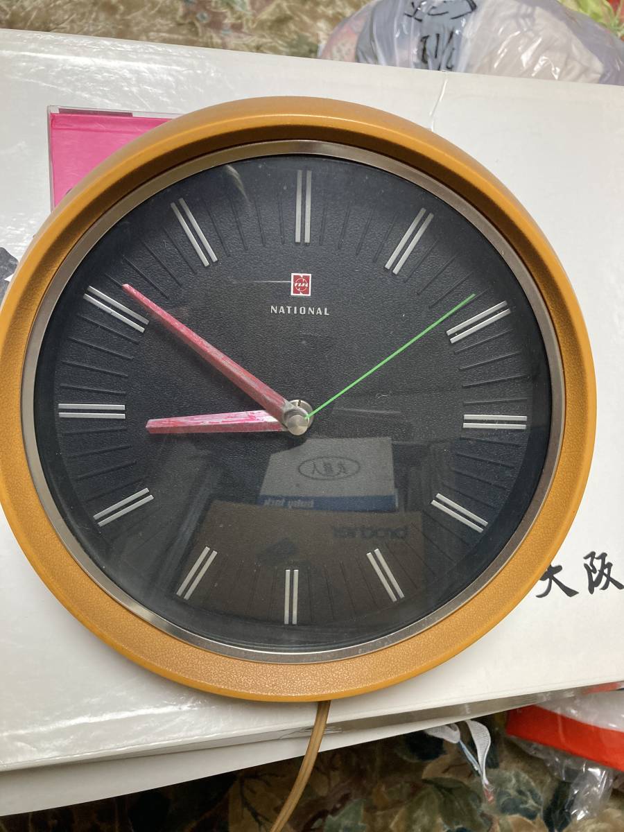 昭和レトロ ナショナル 電気掛け時計 TE-8126 稼働確認済 proenergi.com