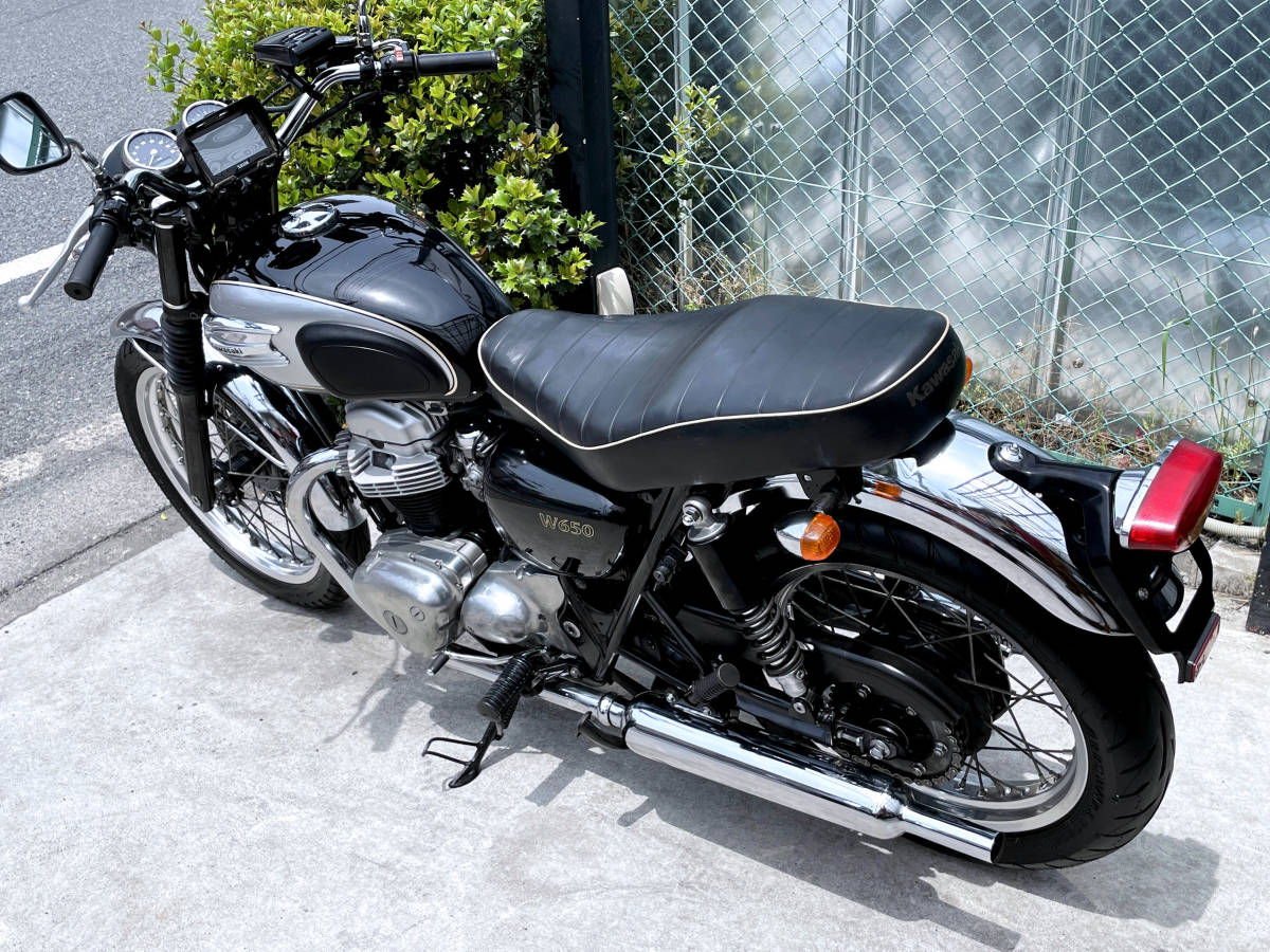 ★土日限定価格★ W650 EJ650A ★動画★ ミツバ製一体型ETC装備 車検R4年9月 3430_画像4