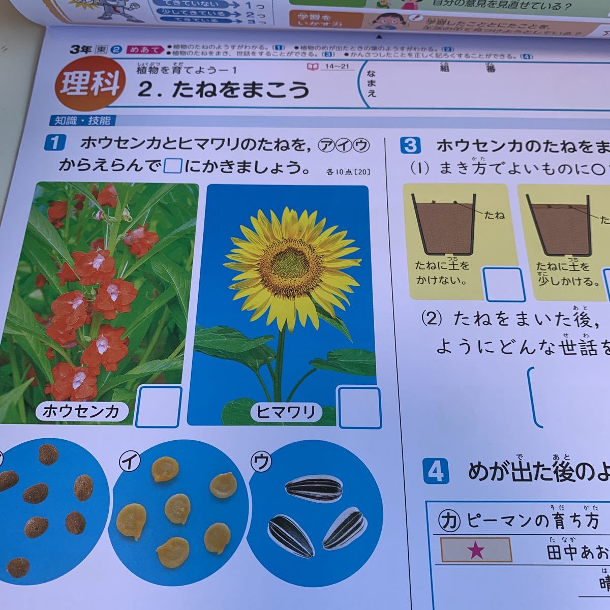 Y26.473 理科C 新学社 タマ ドリル 計算 小3年 上 受験 テスト プリント 予習 復習 国語 算数 理科 社会 英語 家庭科 教材 家庭学習_画像3