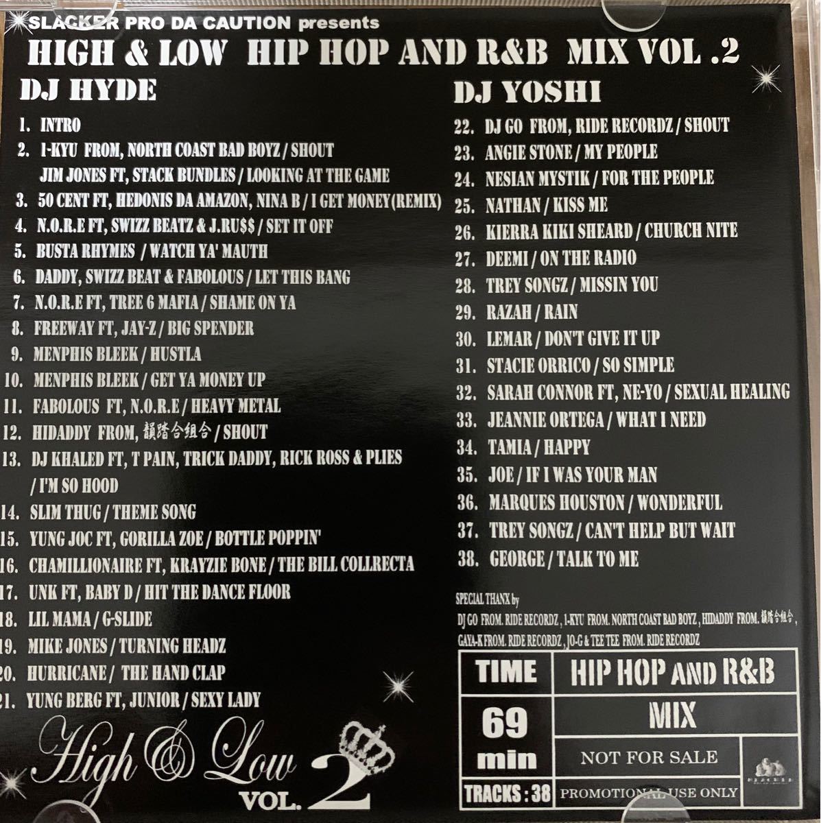 dj hyde & yoshi hip hop  r&b mix cd セット