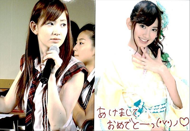 希少写真L版　AKB48　小嶋陽菜　着物2010特典＋生写真　2枚 【AE111432】_画像1