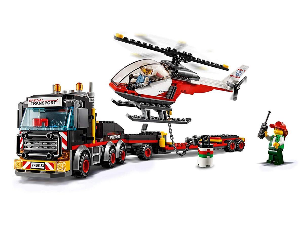 レゴ(LEGO) シティ 巨大貨物輸送車とヘリコプター 60183 ブロック おもちゃ ブロック おもちゃ 男の子_画像3