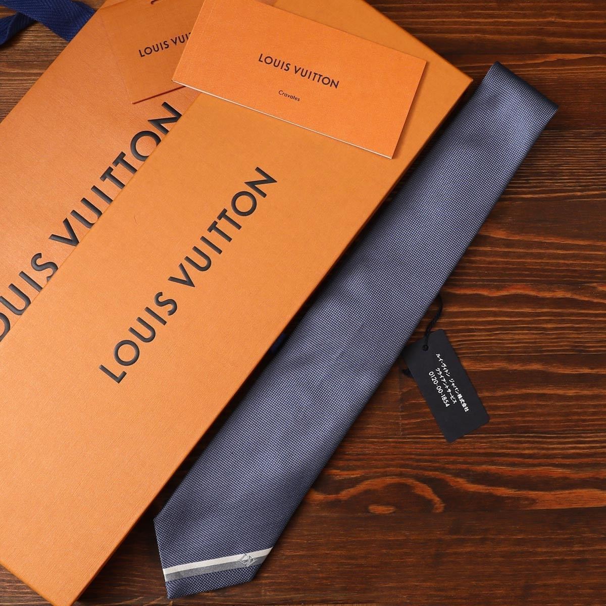 公式の店舗 未使用 ネクタイ ルイ・ヴィトン VUITTON LOUIS 箱袋付き ネクタイ一般
