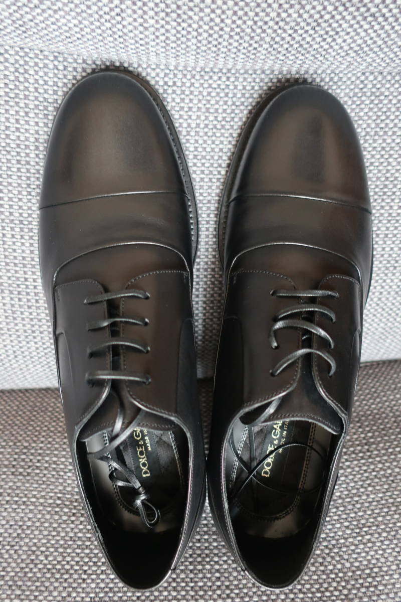 Dolce&Gabbana - ドルチェ＆ガッバーナ- 新品・イタリア製・黒革靴・41.5(26.5cm) _画像6