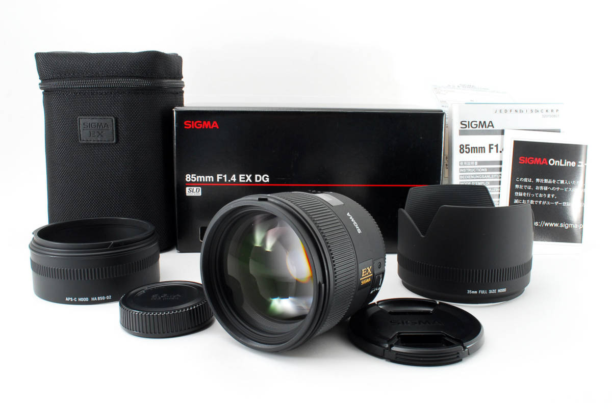 美品 シグマ SIGMA 85mm F1.4 EX DG HSM Nikon ニコン 元箱 #1012 www