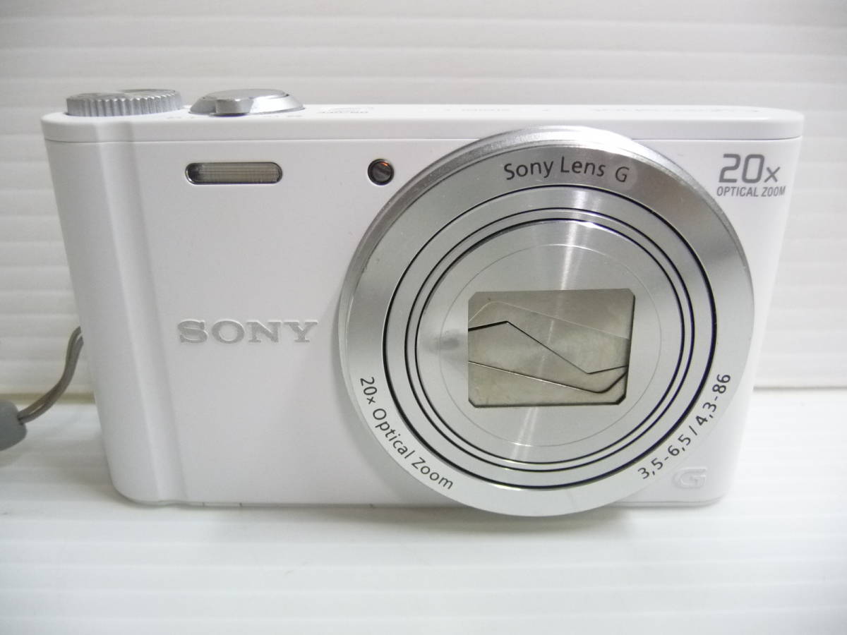 ■SONY ソニー Cyber-shot DSC-WX300 ホワイト 18.2 MEGAPIXELS デジタルカメラ デジカメ バッテリー&ACアダプター付 ホワイト■_画像2