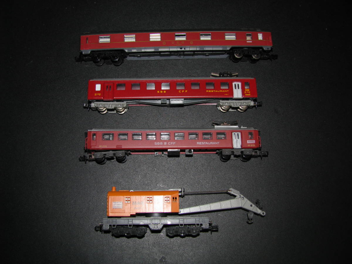 アーノルドなど鉄道模型Nゲージ4両セット　中古_画像3