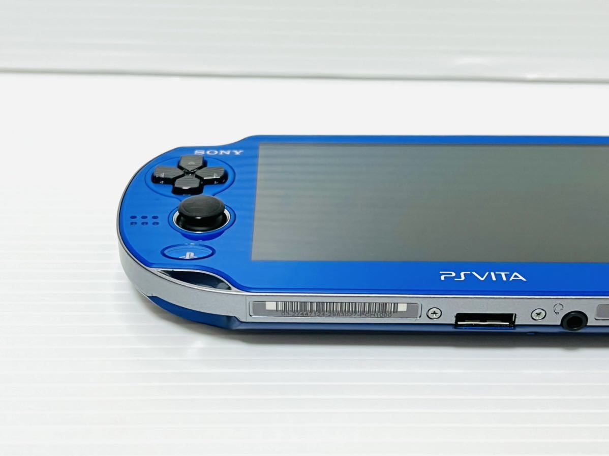 1円 完品 SONY ソニー PS Vita PCH-1000 ZA04 Wi-Fiモデル サファイアブルー Play station