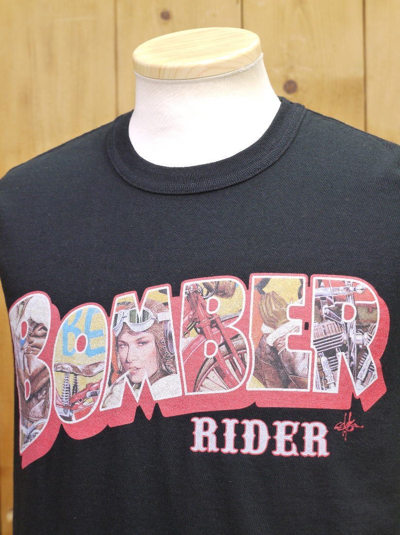 新品 トイズマッコイ BOMBER RIDER Tシャツ M ブラック TMC2228 toysmccoy _画像3