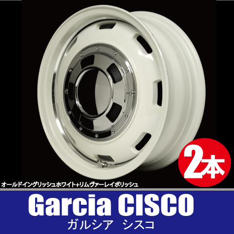 4本で送料無料 2本価格 マルカ Garcia CISCO WHT/P 17inch 6H139.7 8J+20 ガルシア シスコ