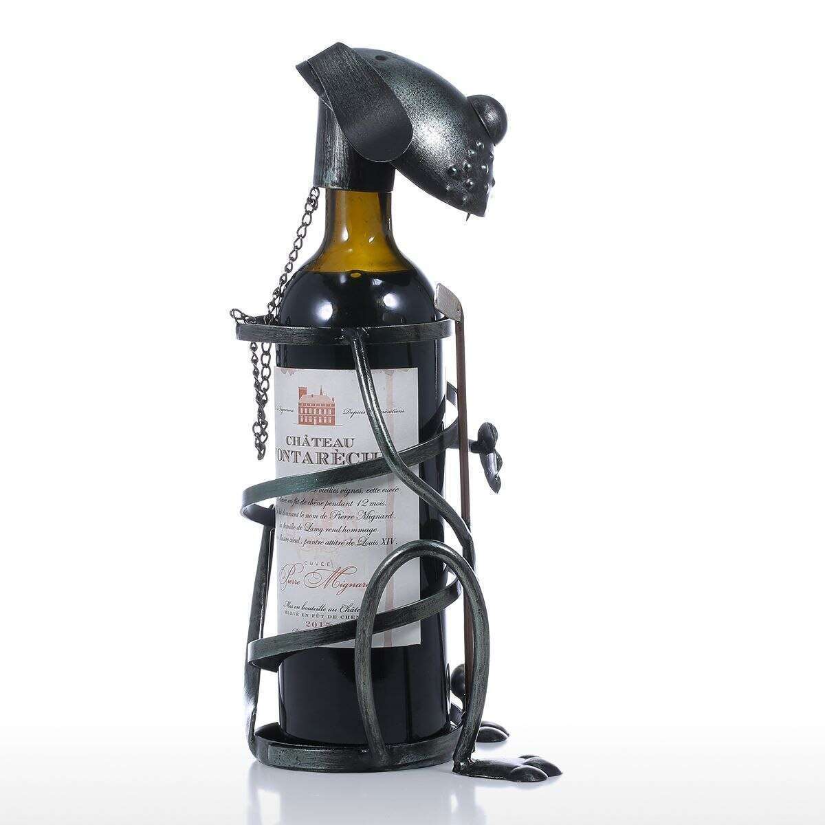 Tooarts 犬 子犬 ゴルフ ワインホルダー ワイン 保存 金属 彫刻 アンティーク 置物 装飾 インテリア オーナメント_画像5