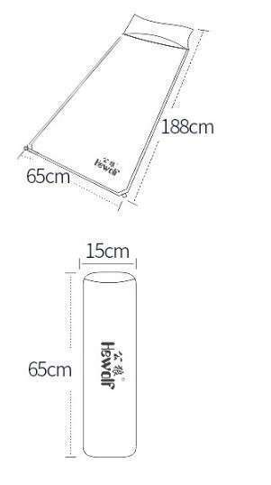 HEWOLF 屋外 188×65×5 シングル 自動膨張式 クッションパッド 厚手 マットレス テント キャンプ ベッド　選べる2カラー_画像7