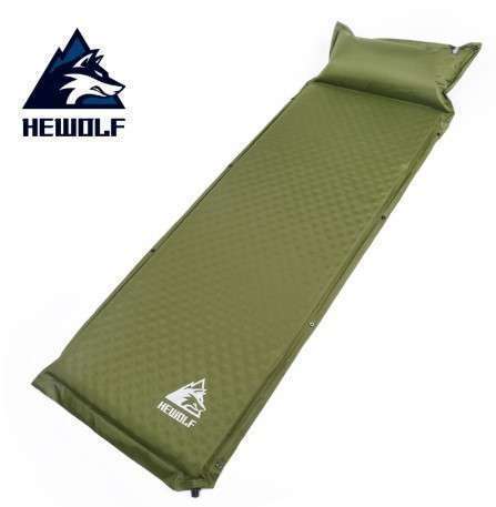 HEWOLF 屋外 188×65×5 シングル 自動膨張式 クッションパッド 厚手 マットレス テント キャンプ ベッド　選べる2カラー_画像1
