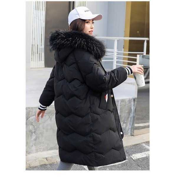  пуховик жакет женский зима длинный длина с хлопком пуховик kaju alpha есть пальто большой размер теплый 