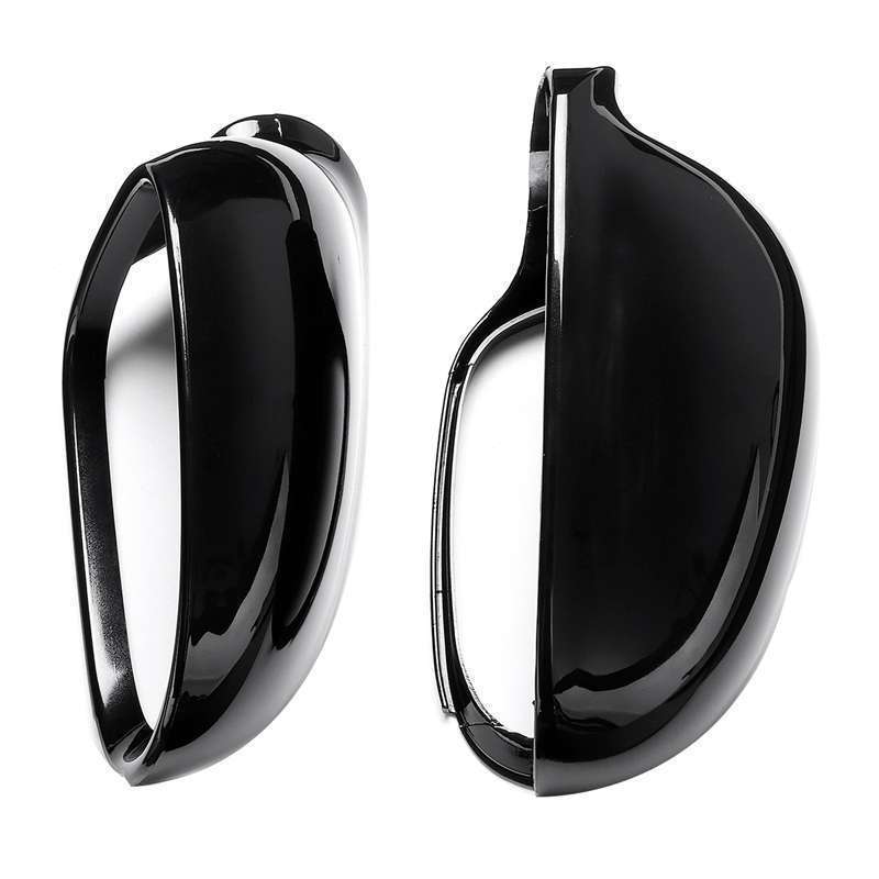 1 pair black rearview mirror side mirror cover casing Volkswagen Vw Jetta Golf MK5 Eos pair front 